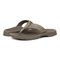 Vionic Wyatt Men's Toe-Post Sport Arch Supportive Sandal - Stone Leather - pair left angle