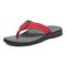 Vionic Wyatt Mens Thong Sandals - Red - Left angle