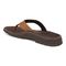 Vionic Wyatt Men's Toe-Post Sport Arch Supportive Sandal - Toffee Leather - Back angle