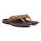 Vionic Wyatt Men's Toe-Post Sport Arch Supportive Sandal - Toffee Leather - Pair