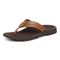 Vionic Wyatt Men's Toe-Post Sport Arch Supportive Sandal - Toffee Leather - Left angle