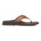 Vionic Wyatt Men's Toe-Post Sport Arch Supportive Sandal - Toffee Leather - Right side