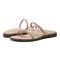 Vionic Prism Womens Slide Sandals - Peach - pair left angle