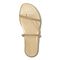 Vionic Prism Womens Slide Sandals - Gold Metallic - Top