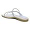 Vionic Prism Womens Slide Sandals - White Leather - Back angle