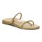 Vionic Prism Womens Slide Sandals - Gold Metallic - Angle main