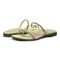 Vionic Prism Womens Slide Sandals - Pale Lime - pair left angle