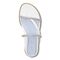 Vionic Prism Womens Slide Sandals - White Leather - Top