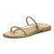 Vionic Prism Womens Slide Sandals - Gold Metallic - Left angle