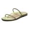 Vionic Prism Womens Slide Sandals - Pale Lime - Left angle