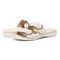 Vionic Corlee Womens Slide Sandals - Cream - pair left angle