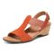 Vionic Kaytie Women's T-Strap Wedge Sandal - Clay - Left angle
