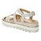 Vionic Kellyn Womens Quarter/Ankle/T-Strap Wedge - Marshmallow - Back angle