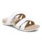 Vionic Hadlie Womens Slide Sandals - White Patent - Angle main
