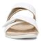 Vionic Hadlie Womens Slide Sandals - White Patent - Front