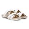 Vionic Hadlie Womens Slide Sandals - White Patent - Pair