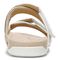 Vionic Hadlie Womens Slide Sandals - White Patent - Back