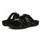 Vionic Hadlie Womens Slide Sandals - Black Leather - pair left angle