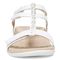 Vionic Mikah Womens Quarter/Ankle/T-Strap Sandals - White - Front