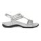 Vionic Mikah Womens Quarter/Ankle/T-Strap Sandals - Silver Metallic - Right side
