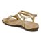 Vionic Mikah Womens Quarter/Ankle/T-Strap Sandals - Gold Metallic - Back angle
