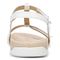 Vionic Mikah Womens Quarter/Ankle/T-Strap Sandals - White - Back