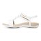 Vionic Mikah Womens Quarter/Ankle/T-Strap Sandals - White - Left Side