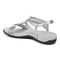 Vionic Mikah Womens Quarter/Ankle/T-Strap Sandals - Silver Metallic - Back angle
