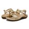 Vionic Mikah Womens Quarter/Ankle/T-Strap Sandals - Gold Metallic - pair left angle