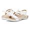 Vionic Mikah Womens Quarter/Ankle/T-Strap Sandals - White - pair left angle