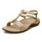 Vionic Mikah Womens Quarter/Ankle/T-Strap Sandals - Gold Metallic - Left angle