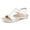 Vionic Mikah Womens Quarter/Ankle/T-Strap Sandals - White - Left angle
