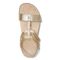 Vionic Mikah Womens Quarter/Ankle/T-Strap Sandals - Gold Metallic - Top