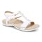 Vionic Mikah Womens Quarter/Ankle/T-Strap Sandals - White - Angle main
