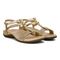 Vionic Mikah Womens Quarter/Ankle/T-Strap Sandals - Gold Metallic - Pair