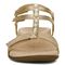 Vionic Mikah Womens Quarter/Ankle/T-Strap Sandals - Gold Metallic - Front