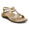 Vionic Mikah Womens Quarter/Ankle/T-Strap Sandals - Gold Metallic - Angle main