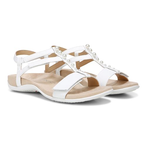 Vionic Mikah Womens Quarter/Ankle/T-Strap Sandals - White - Pair