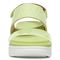 Vionic Karleen Womens Quarter/Ankle/T-Strap Wedge - Pale Lime - Front