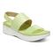 Vionic Karleen Womens Quarter/Ankle/T-Strap Wedge - Pale Lime - Angle main