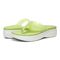 Vionic Luminous Womens Thong Wedge - Pale Lime - pair left angle