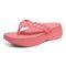Vionic Kenji Women's Toe-Post Platform Wedge Sandal - Shell Pink - Left angle