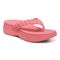 Vionic Kenji Women's Toe-Post Platform Wedge Sandal - Shell Pink - Angle main
