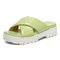 Vionic Vesta Womens Slide Sandals - Pale Lime - Left angle