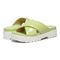 Vionic Vesta Womens Slide Sandals - Pale Lime - pair left angle