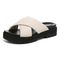 Vionic Vesta Women's Slide Comfort Sandals - Cream - Left angle