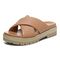 Vionic Vesta Womens Slide Sandals - Macaroon - Left angle