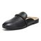 Vionic Seraphina Women's Supportive Casual Clog/Mule - Black Lthr Left angle