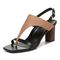 Vionic Alondra Womens Quarter/Ankle/T-Strap Sandals - Black - Left angle
