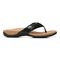 Vionic Layne Womens Thong Sandals - Black Woven - Right side